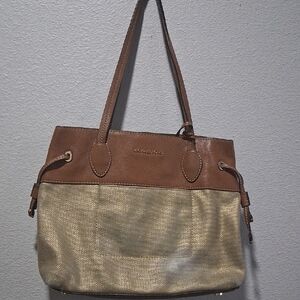 Michael Kors Tan and Brown Tote Bag